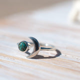 Copper Turquoise Ring ~ Sterling Silver 925 ~MR119 - Maresia Jewelry