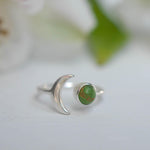 Green Copper Turquoise Ring ~ Sterling Silver 925 ~MR048 - Maresia Jewelry