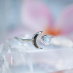 Moonstone Ring ~ Sterling Silver 925 ~MR116 - Maresia Jewelry