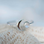 Moonstone Ring ~ Sterling Silver 925 ~MR116 - Maresia Jewelry