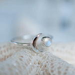 Moonstone Ring ~ Sterling Silver 925 ~MR116 - Maresia Jewelry