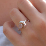 Rose Quartz Ring ~ Sterling Silver 925 ~MR125 - Maresia Jewelry