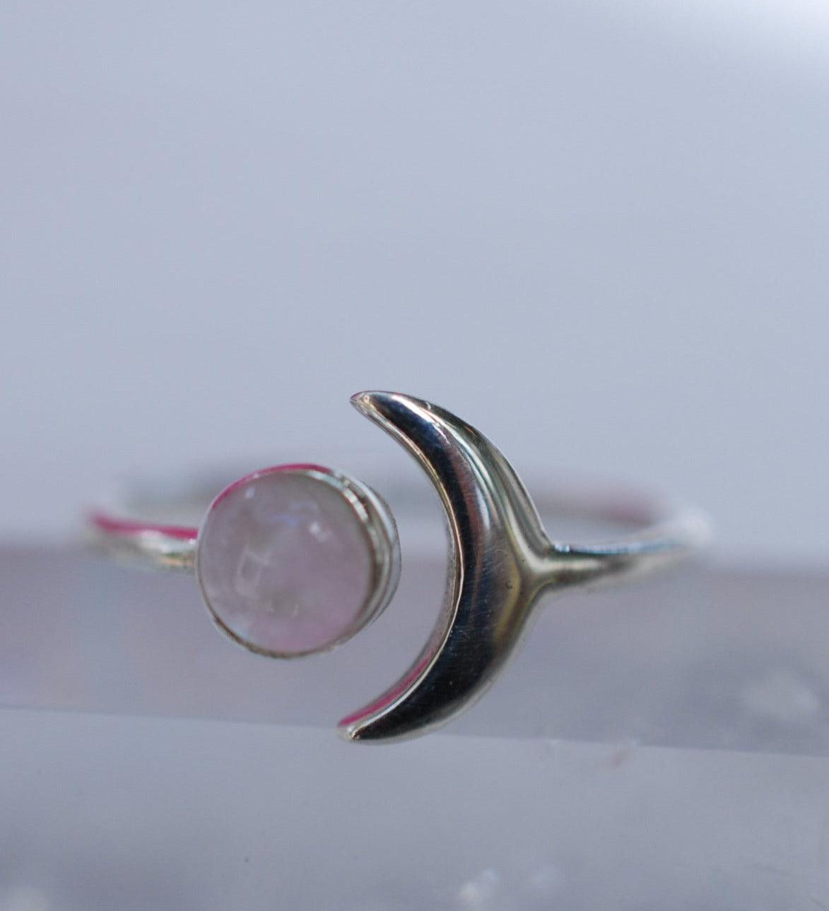 Rose Quartz Ring ~ Sterling Silver 925 ~MR125 - Maresia Jewelry