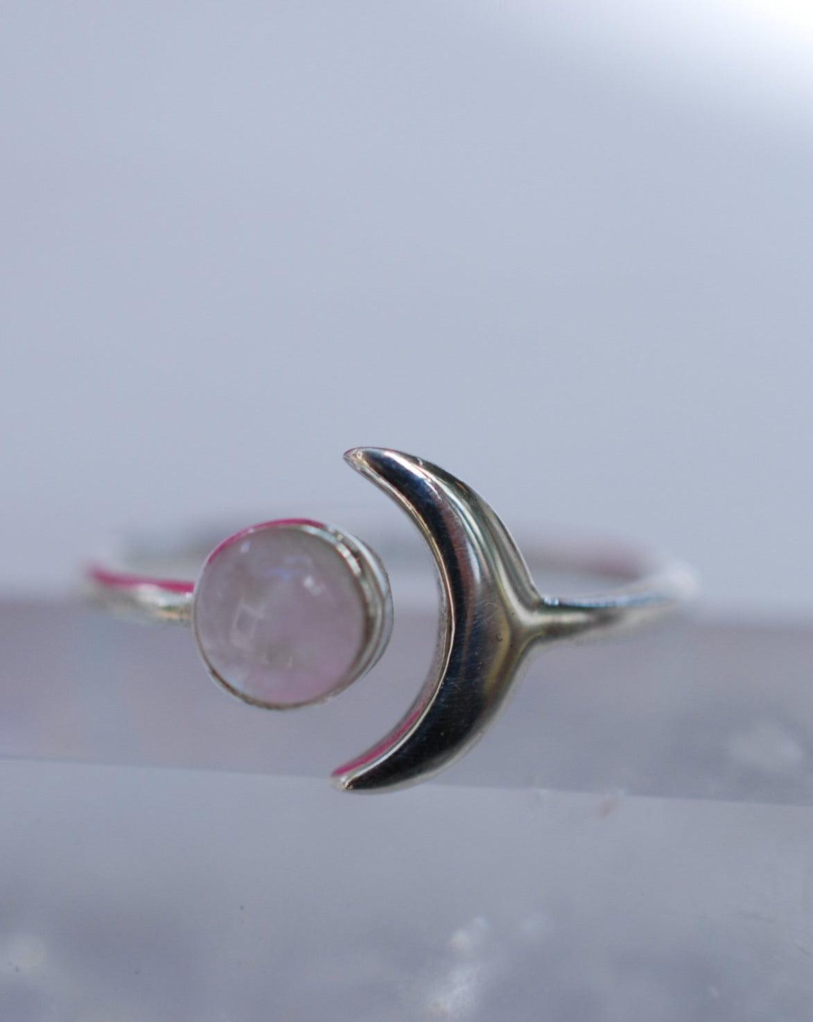 Rose Quartz Ring ~ Sterling Silver 925 ~MR125 - Maresia Jewelry
