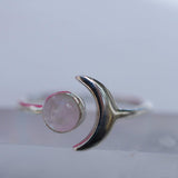 Rose Quartz Ring ~ Sterling Silver 925 ~MR125 - Maresia Jewelry