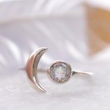 White topaz Ring ~ Sterling Silver 925 ~ MR127 - Maresia Jewelry