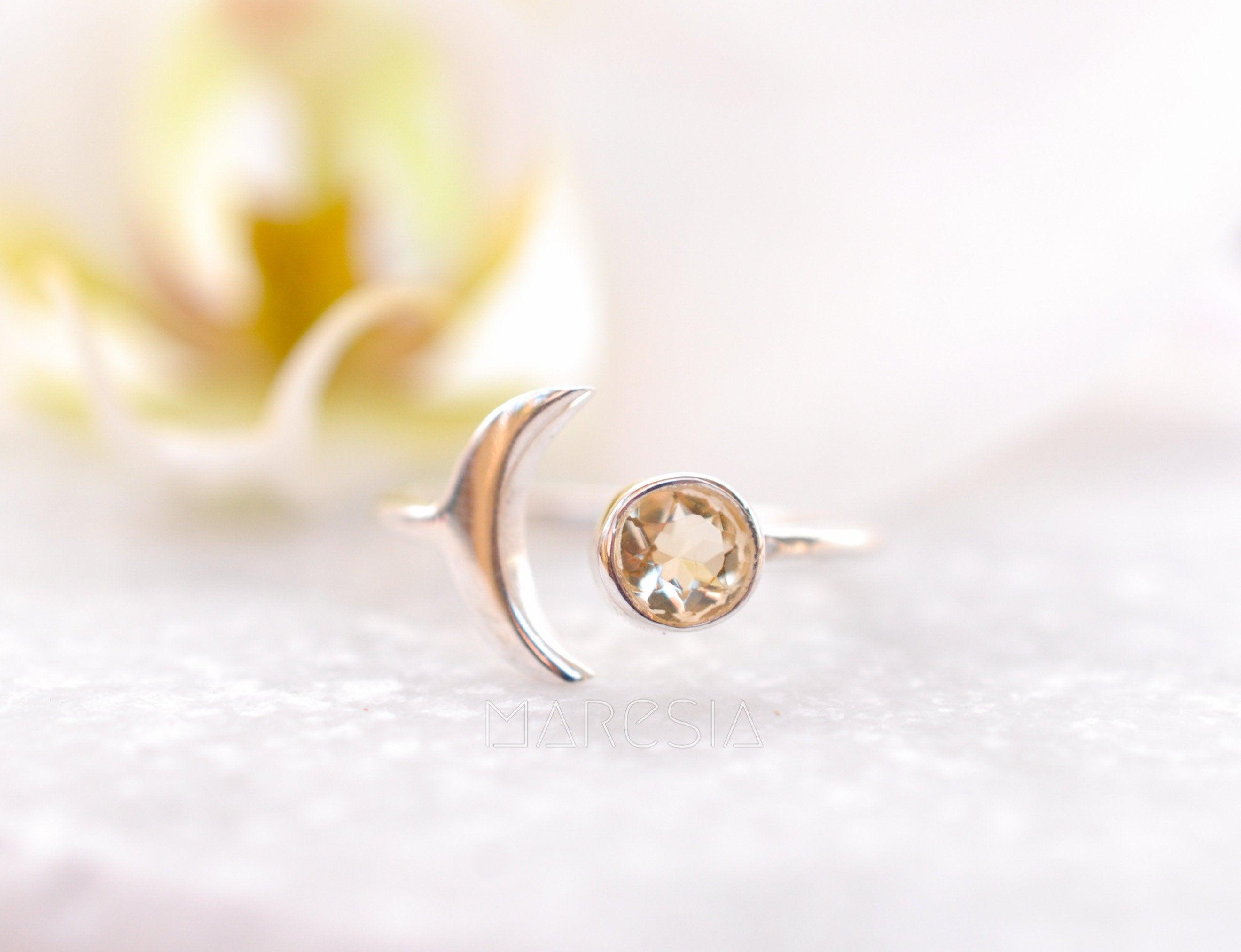 Yellow topaz Ring ~ Sterling Silver 925 ~MR050 - Maresia Jewelry