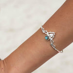 Mandala Moonstone, Aqua Chalcedony, Labradorite and Rose quartz Adjustable Bracelet ~ Sterling Silver 925 ~MB034B - Maresia Jewelry