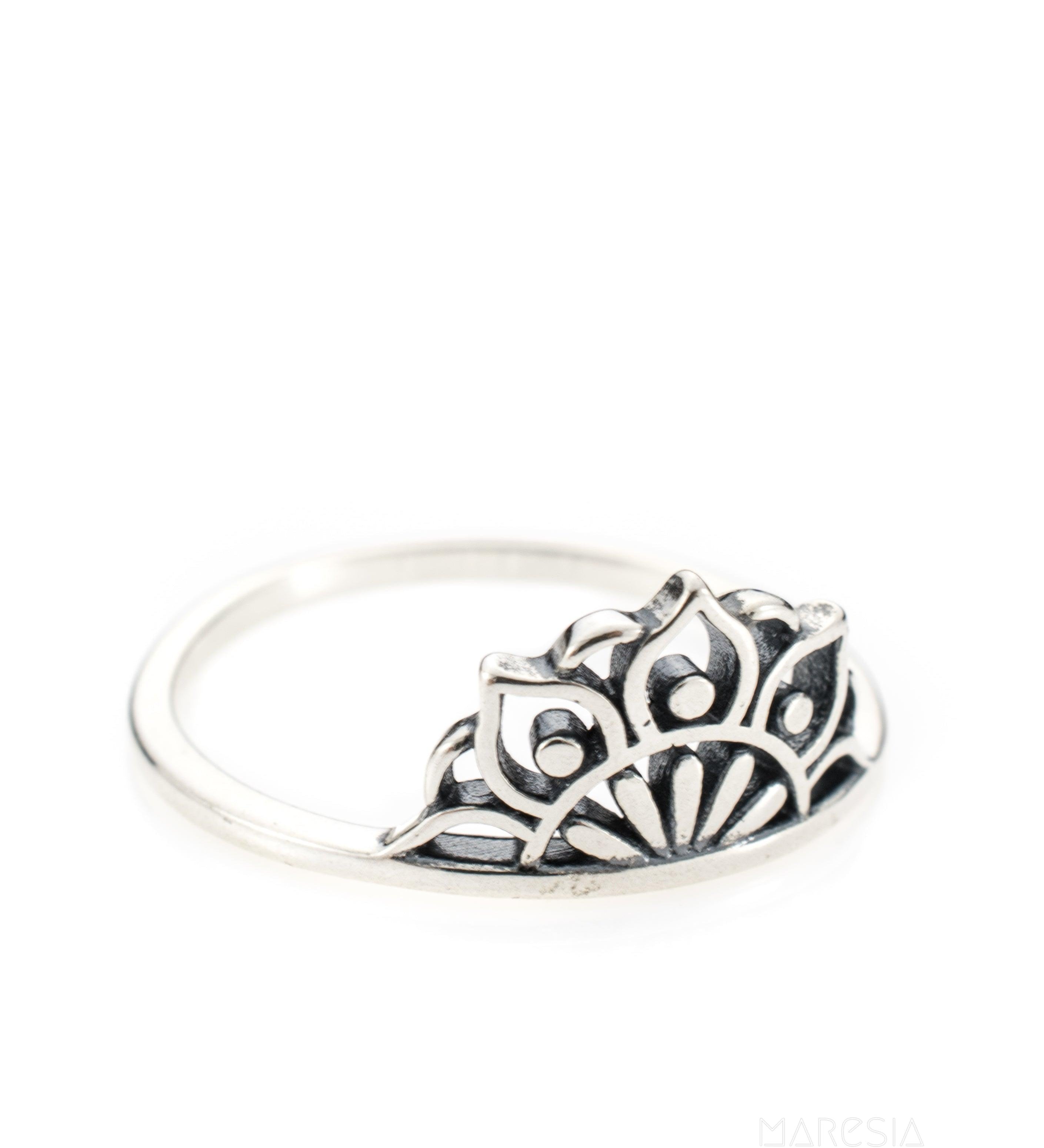 Mandala Ring~ Sterling Silver 925~ SMR030 - Maresia Jewelry