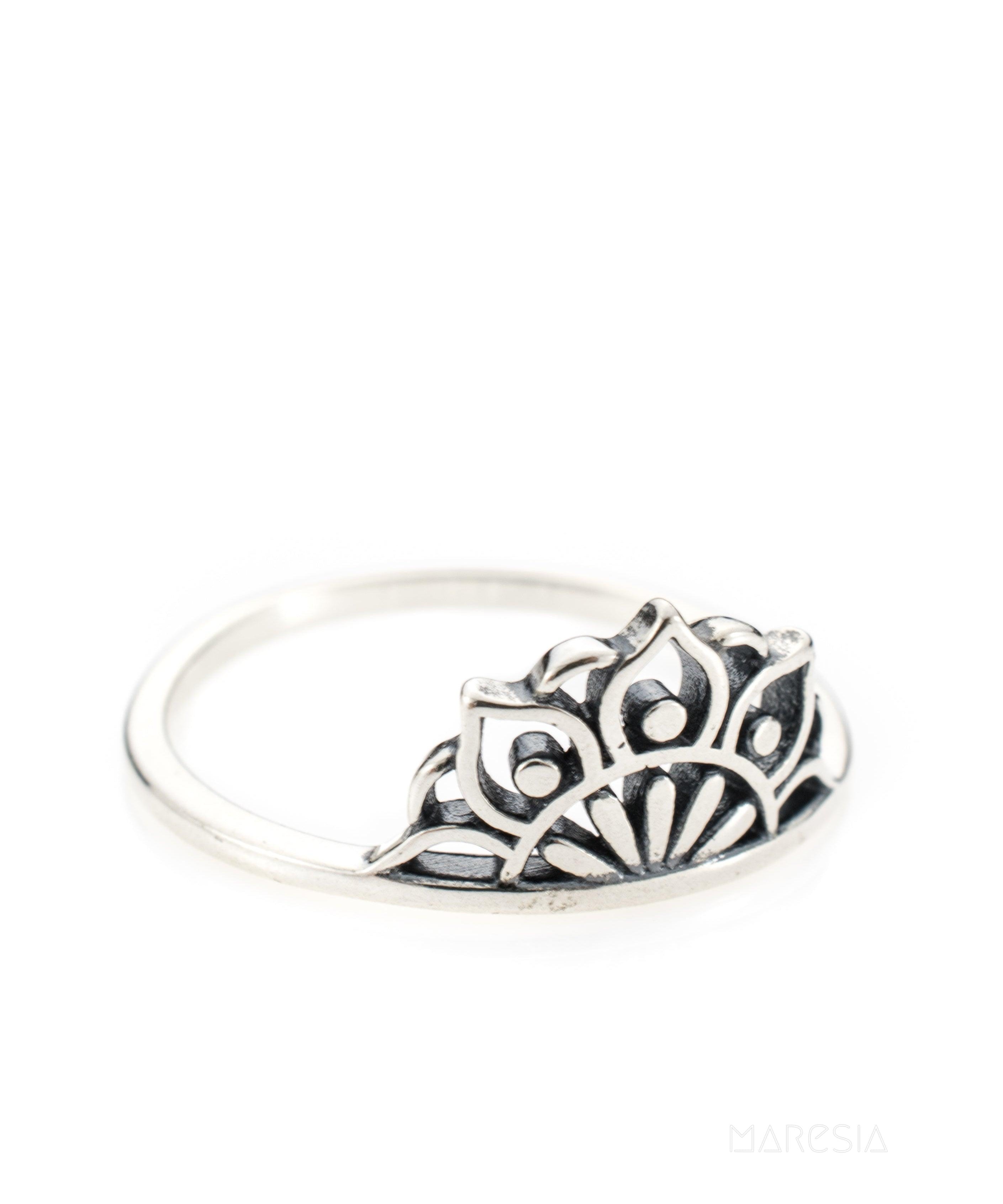Mandala Ring~ Sterling Silver 925~ SMR030 - Maresia Jewelry