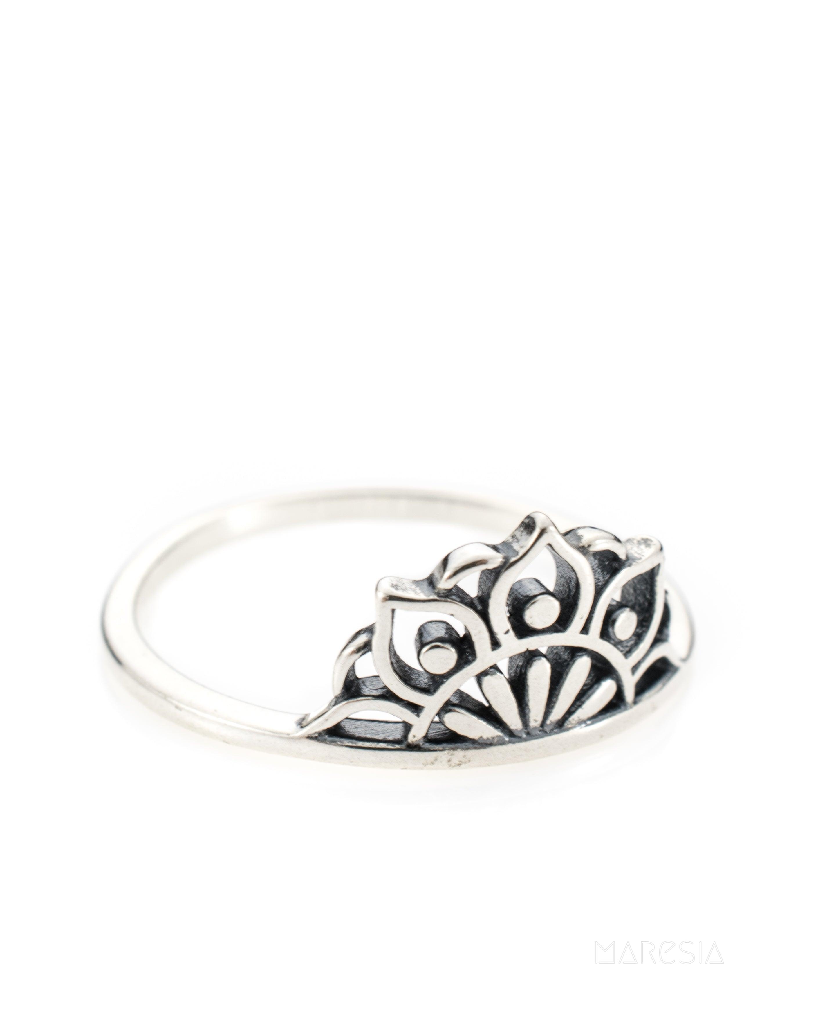 Mandala Ring~ Sterling Silver 925~ SMR030 - Maresia Jewelry