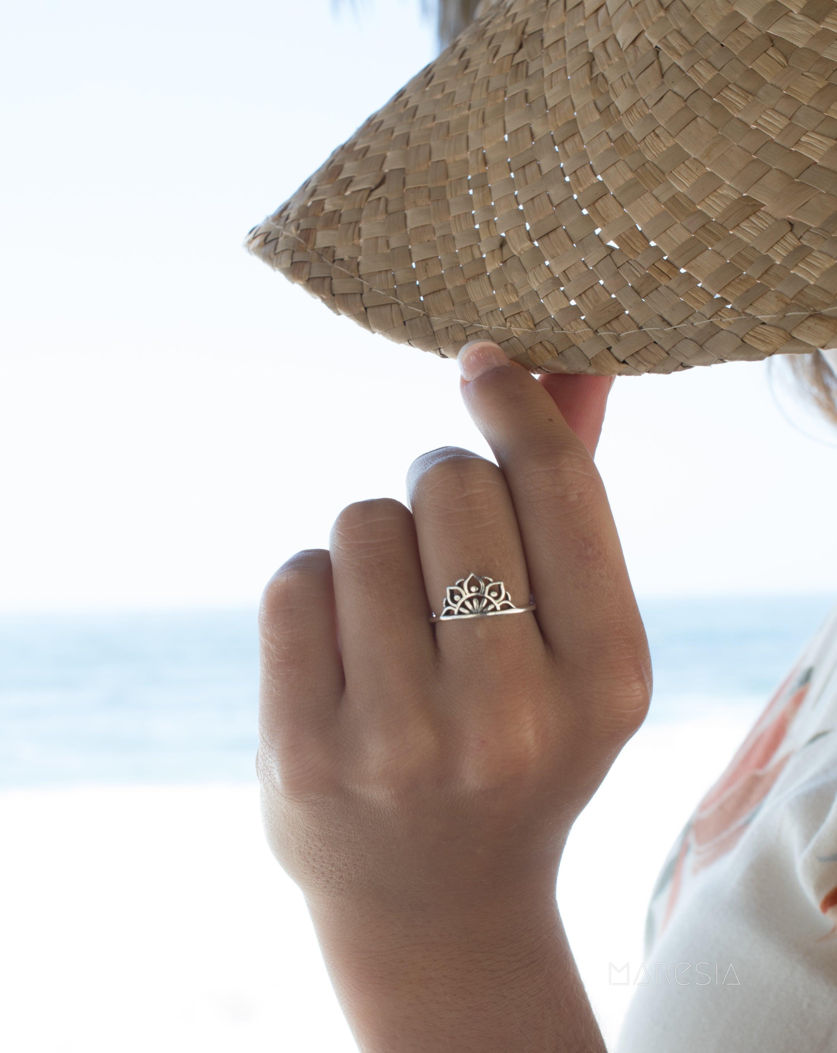Mandala Ring~ Sterling Silver 925~ SMR030 - Maresia Jewelry