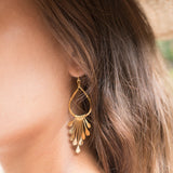 Maria Tear Drop Earrings ~Gold Plated or Silver Plated ~ SME016 - Maresia Jewelry