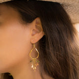Maria Tear Drop Earrings ~Gold Plated or Silver Plated ~ SME016 - Maresia Jewelry