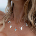 Labradorite or Moonstone Necklace ~ Sterling Silver 925 ~ Gemstone ~Statement ~ Jewelry ~ Minimalist ~ Statement ~ Handmade~ Delicate MN066