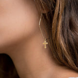 Marise Cross Earrings ~ Sterling Silver 925 or Gold Filled - Maresia Jewelry