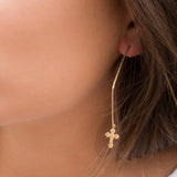 Marise Cross Earrings ~ Sterling Silver 925 or Gold Filled - Maresia Jewelry