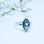 Blue Topaz Ring ~ Sterling Silver 925 ~MR093 - Maresia Jewelry