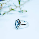 Blue Topaz Ring ~ Sterling Silver 925 ~MR093 - Maresia Jewelry