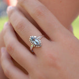Blue Topaz Ring ~ Sterling Silver 925 ~MR093 - Maresia Jewelry