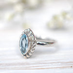 Blue Topaz Ring ~ Sterling Silver 925 ~MR093 - Maresia Jewelry