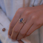 Garnet Ring ~ Sterling Silver 925 ~MR032 - Maresia Jewelry