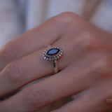 Garnet Ring ~ Sterling Silver 925 ~MR032 - Maresia Jewelry