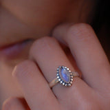 Moonstone Ring ~ Sterling Silver 925 ~MR016 - Maresia Jewelry