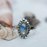 Moonstone Ring ~ Sterling Silver 925 ~MR016 - Maresia Jewelry