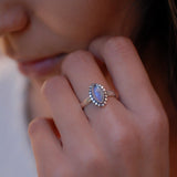 Moonstone Ring ~ Sterling Silver 925 ~MR016 - Maresia Jewelry