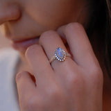 Moonstone Ring ~ Sterling Silver 925 ~MR016 - Maresia Jewelry
