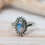 Moonstone Ring ~ Sterling Silver 925 ~MR016 - Maresia Jewelry