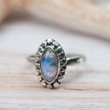 Moonstone Ring ~ Sterling Silver 925 ~MR016 - Maresia Jewelry
