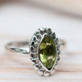 Peridot Ring ~ Sterling Silver 925 ~MR013 - Maresia Jewelry