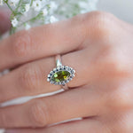 Peridot Ring ~ Sterling Silver 925 ~MR013 - Maresia Jewelry