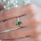 Peridot Ring ~ Sterling Silver 925 ~MR013 - Maresia Jewelry