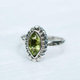 Peridot Ring ~ Sterling Silver 925 ~MR013 - Maresia Jewelry