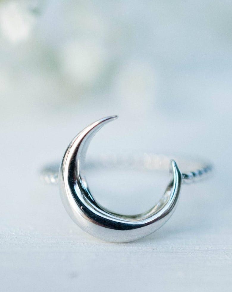 Mavricks Half Moon Ring~ Sterling Silver 925~ SMR019 - Maresia Jewelry