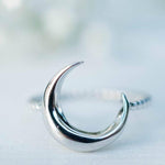 Mavricks Half Moon Ring~ Sterling Silver 925~ SMR019 - Maresia Jewelry