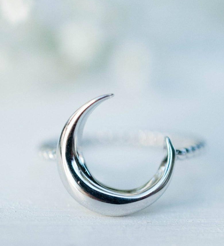 Mavricks Half Moon Ring~ Sterling Silver 925~ SMR019 - Maresia Jewelry