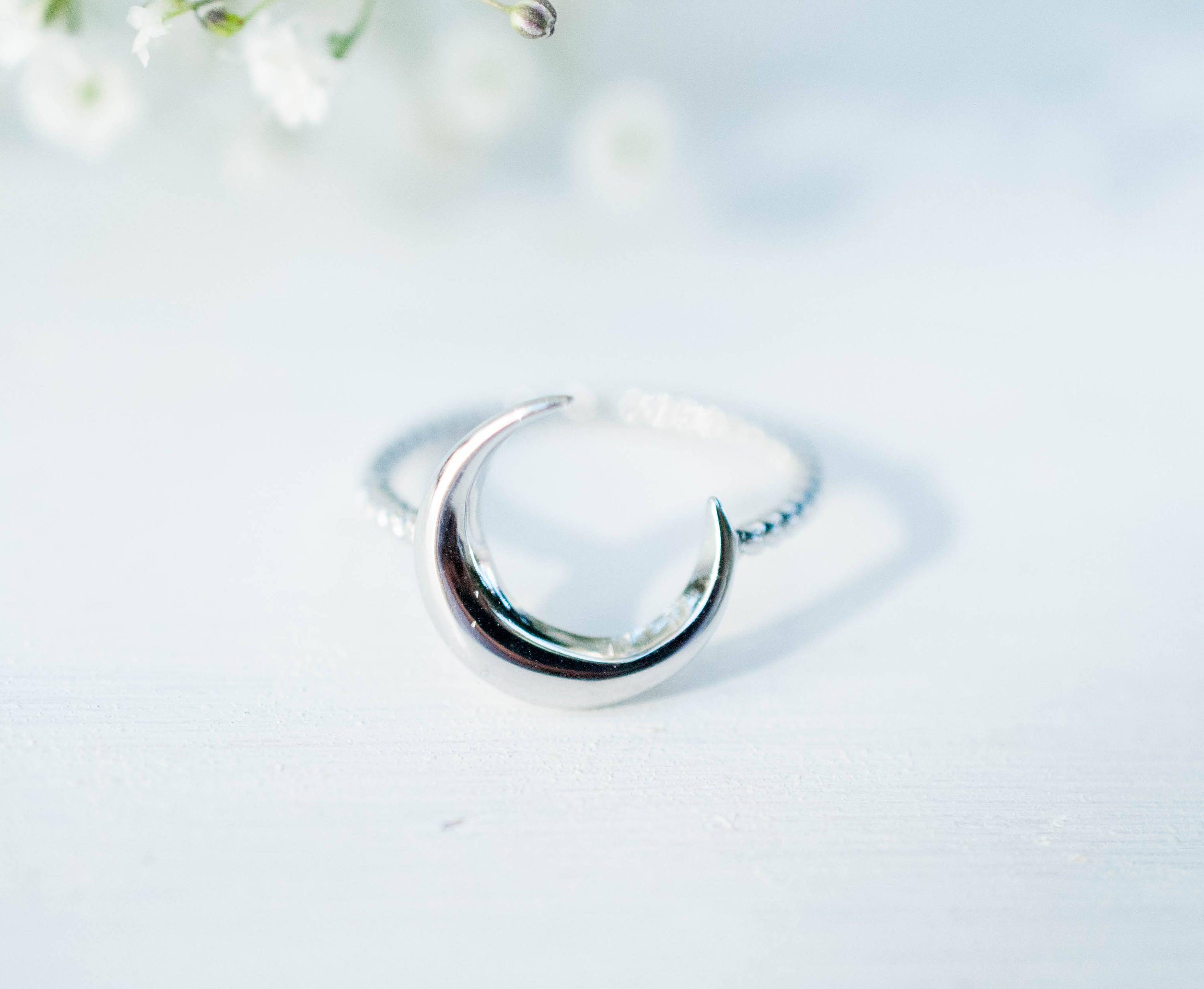 Mavricks Half Moon Ring~ Sterling Silver 925~ SMR019 - Maresia Jewelry
