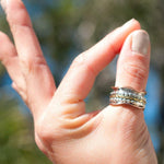 Meditation Ring ~ Sterling Silver 925 & Copper & Bronze ~MS005 - Maresia Jewelry
