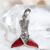 Mermaid Tail Pendant ~ Abalone or Coral ~ Sterling Silver 925 - Maresia Jewelry