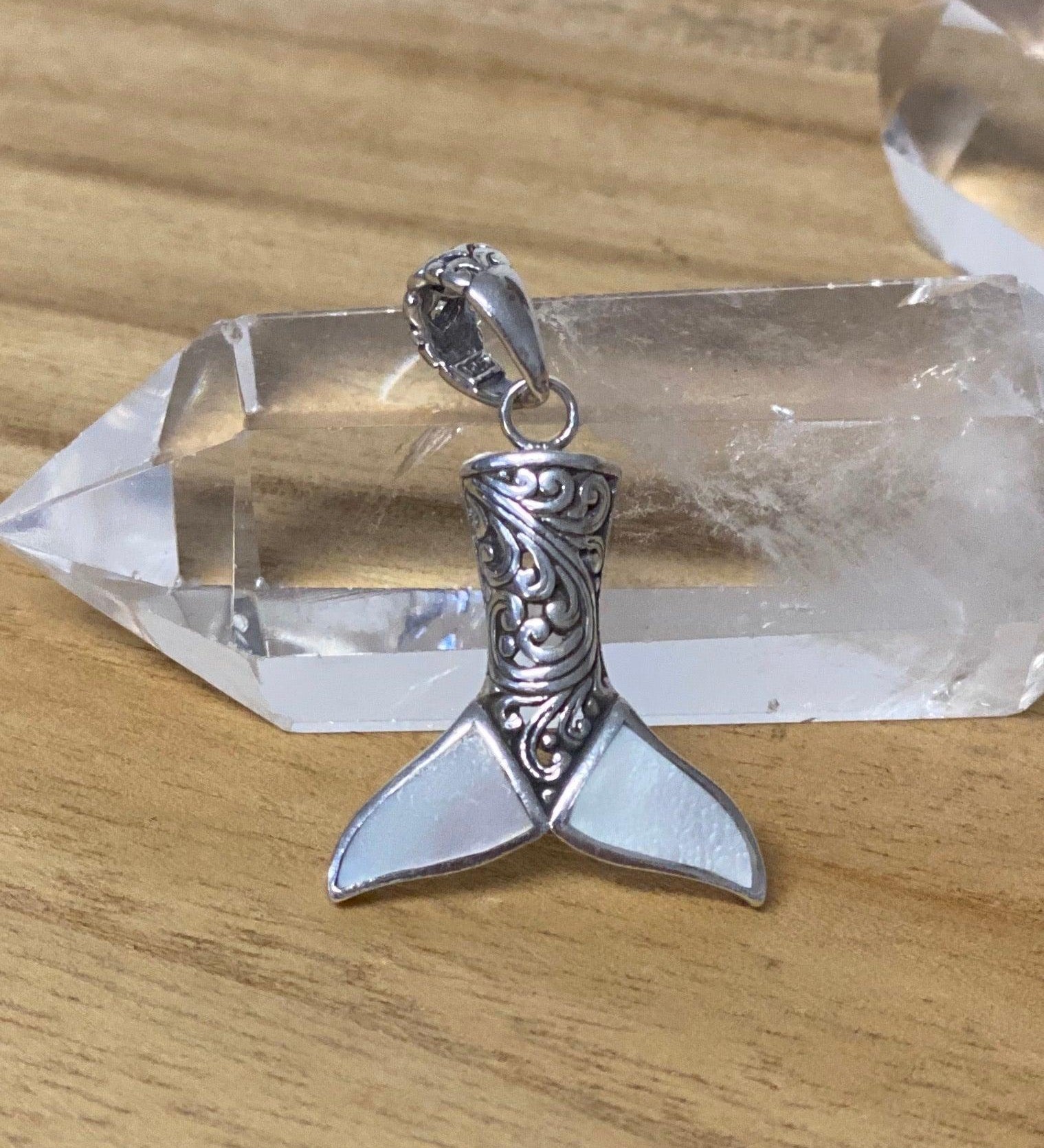 Mermaid Tail Pendant ~ Abalone or Coral ~ Sterling Silver 925 ~SMP006 - Maresia Jewelry