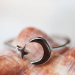 Moon and Star Ring ~Sterling Silver 925 ~ SMR008 - Maresia Jewelry