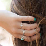 Moon and Star Ring ~Sterling Silver 925 ~ SMR008 - Maresia Jewelry