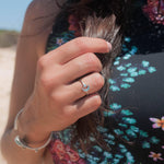 Moon and Star Ring ~Sterling Silver 925 ~ SMR008 - Maresia Jewelry