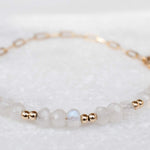 Moonstone Bracelet ~ Gold Filled or Sterling Silver 925 ~ MB018 - Maresia Jewelry