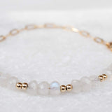 Moonstone Bracelet ~ Gold Filled or Sterling Silver 925 ~ MB018 - Maresia Jewelry