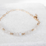 Moonstone Bracelet ~ Gold Filled or Sterling Silver 925 ~ MB018 - Maresia Jewelry